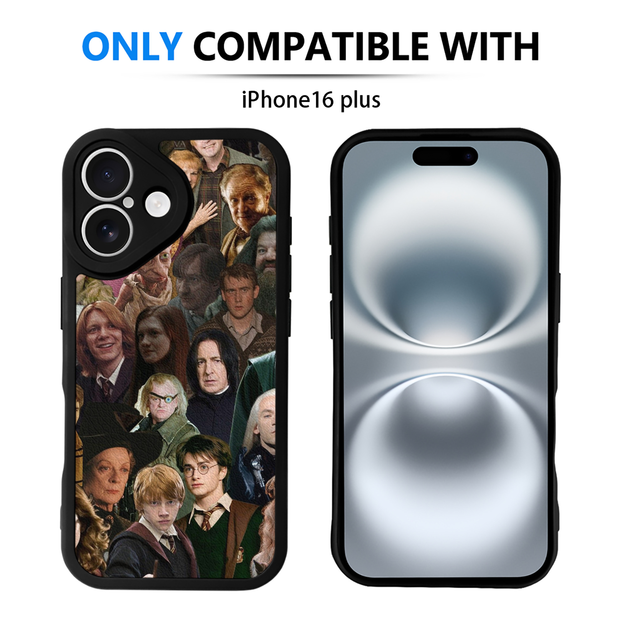 （画像用） Harry Potter ハリー・ポッターシリーズ 【iPhone 16シリーズ対応】シリコンスマホケース（レザー調） 材質：シリコン